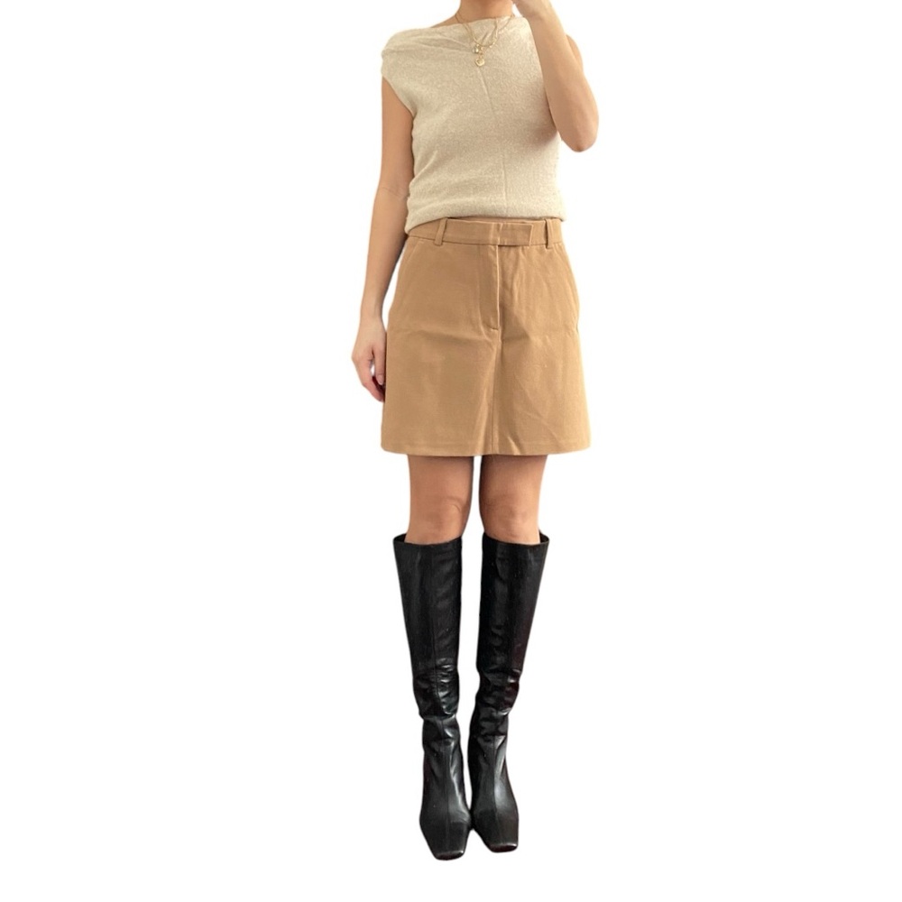 Zara Tan Mini Skirt Size M